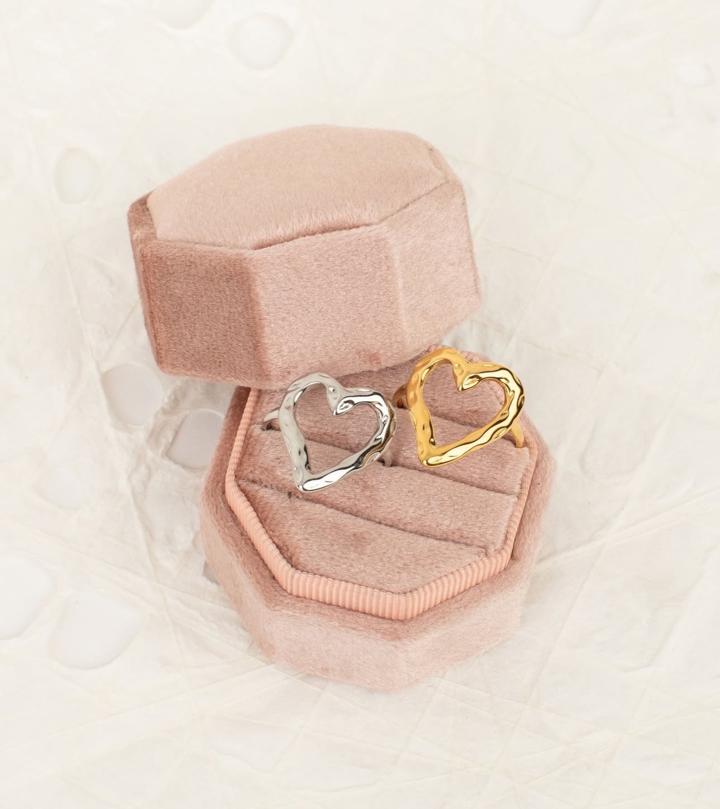 Precious little ring bling. 🩷🤍 #mytwocentsofstyle